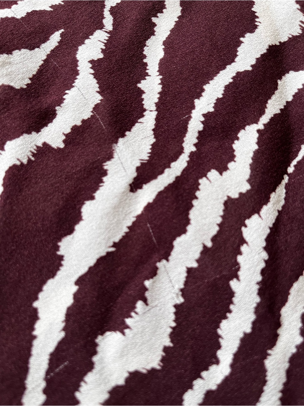 SOLD - Réalisation Par The Gia Animal Silk Maxi Dress Size S Zebra Bell Sleeves - Picture 5 of 13